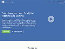 Tablet Screenshot of blueprintlearning.com